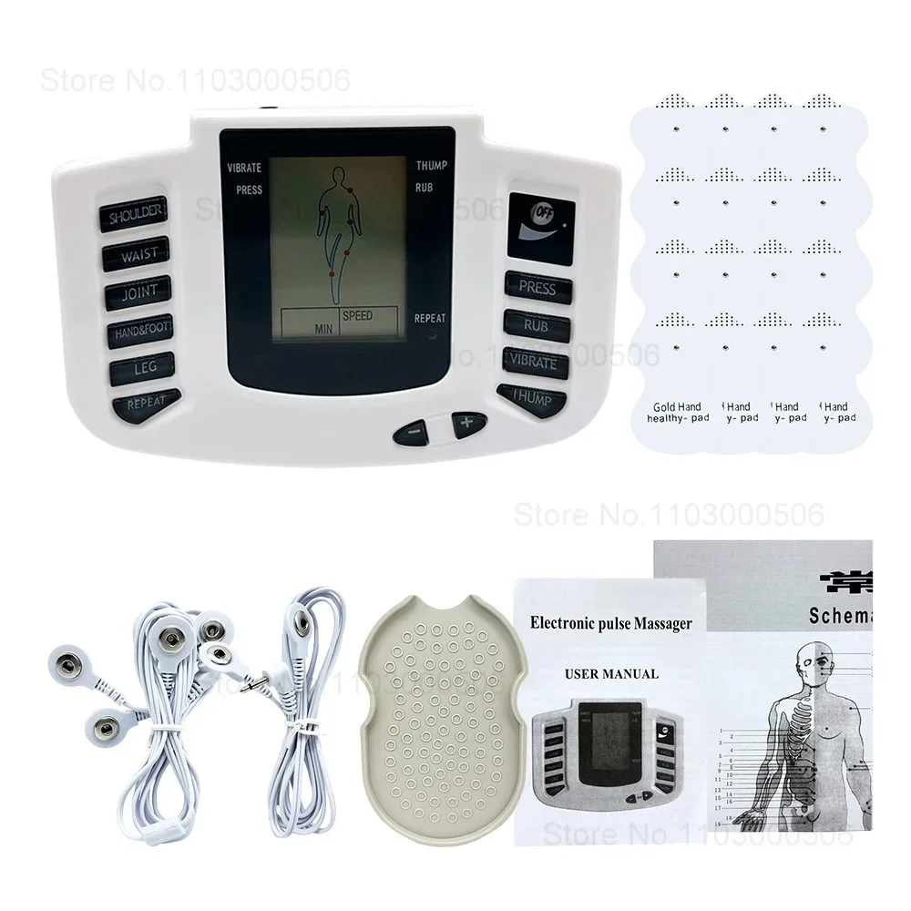 

Tens Machine Physiotherapy Digital Electric Body Massager Ems Muscle Stimulator Back Massager Pain Relief Relaxation Treatment