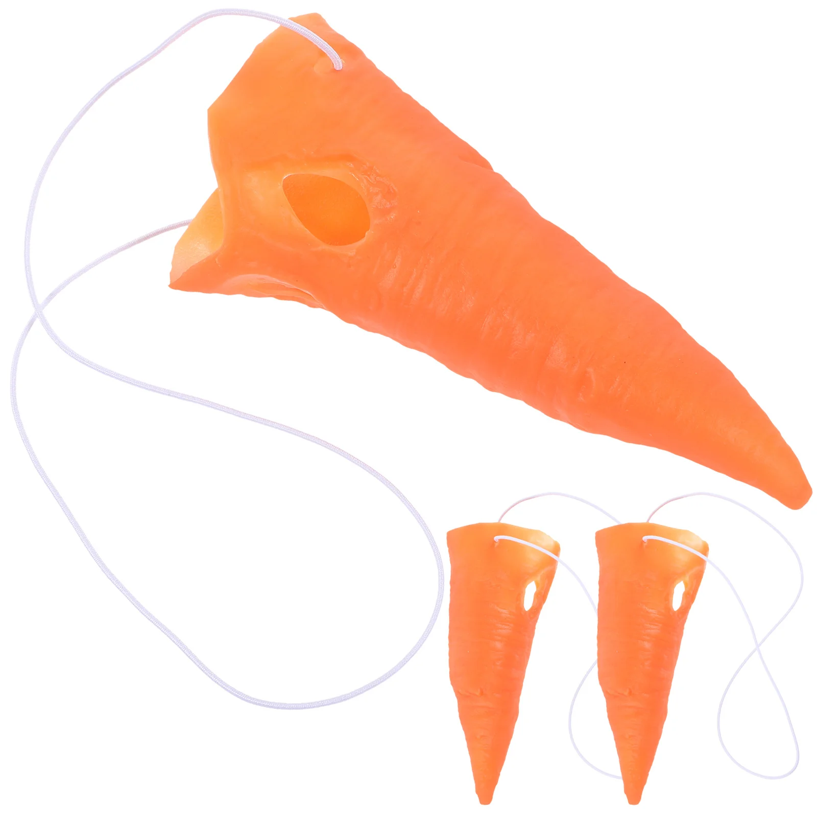 

3Pcs Carrot Nose Props Snowman Cosplay Decoration Party Costume Lightweight Vinyl Nose Accessory Snowman Prop Carnival Supply,
