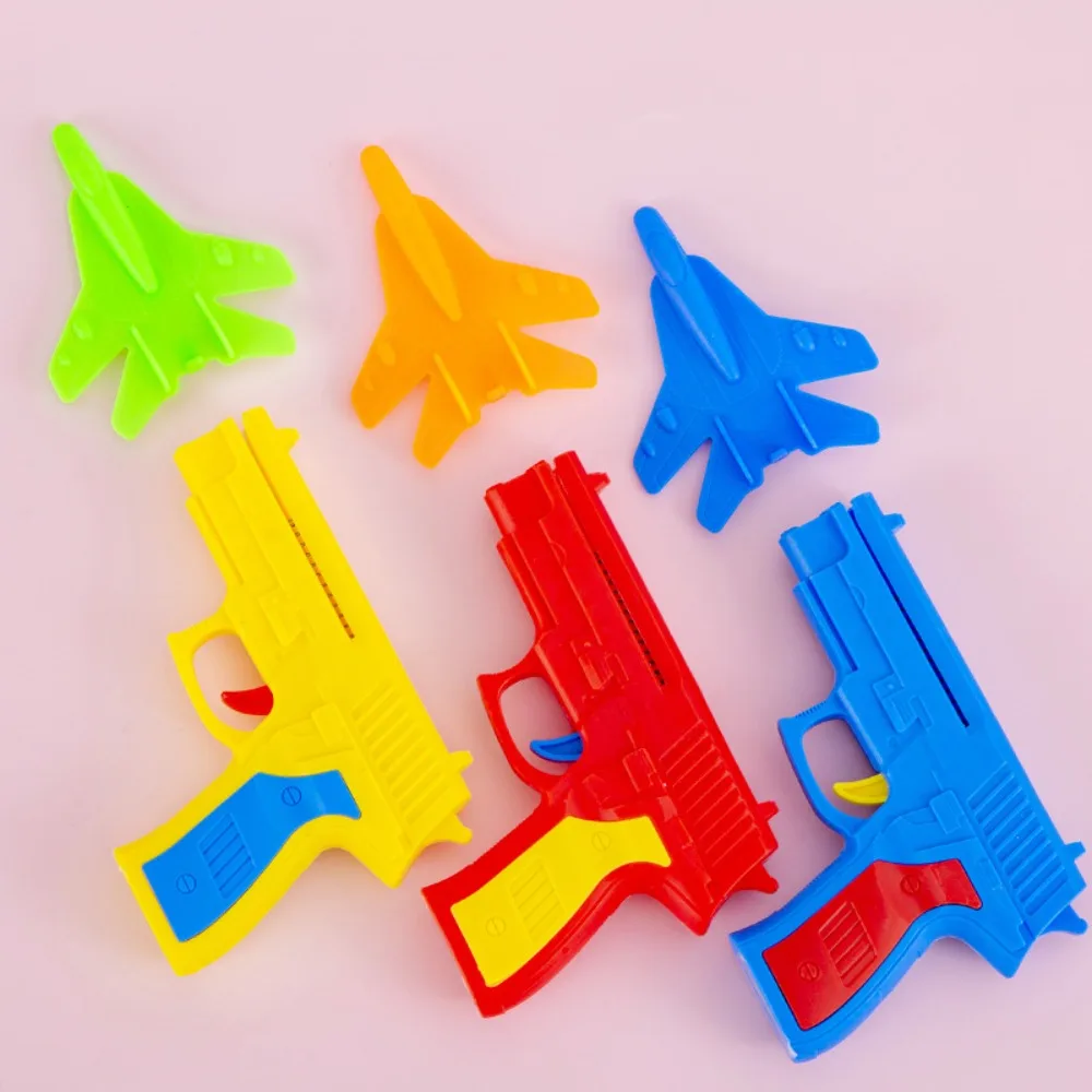 5/10 Pcs Fun Outdoor Kids Launching Plane Gun Perfect for Birthday Party Favors Carnival Christmas Party Favors Kids Trophies