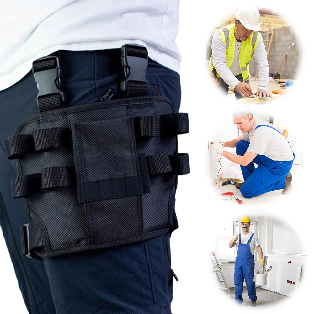 Oxford Cloth Automotive Electrician Repair Tool Fanny Pack Multiple Tool Rings Repairing Tools Fanny Packs Adjustable Tool Pouch