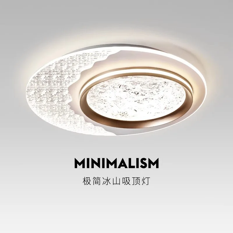 LED Nordic minimalist creative round ceiling light, suitable for living room, bedroom, dining room and hallway ceiling lamps.