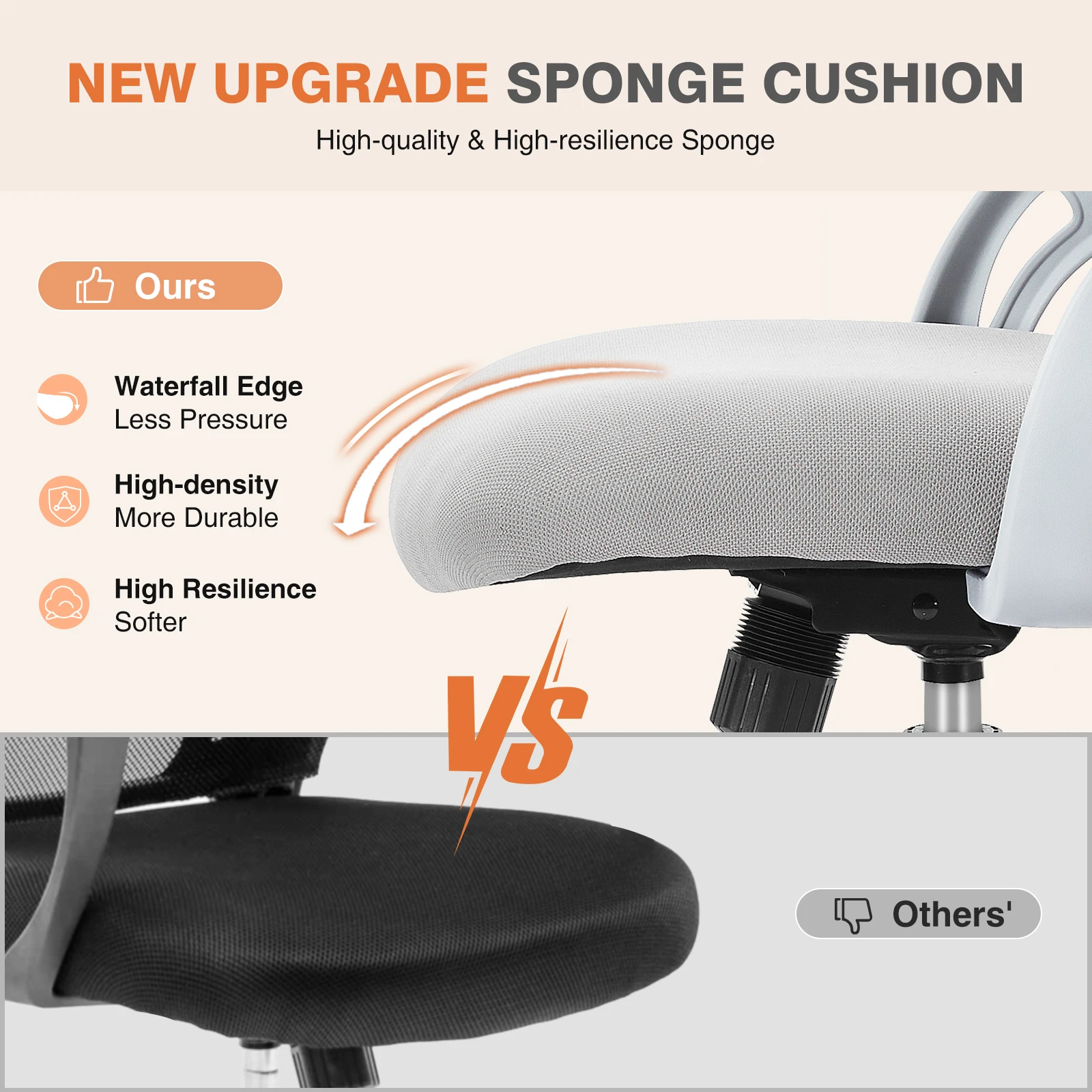 Ergonomic Mesh Backrest Office Desk Chair Adjustable Height Computer Rolling Work Swivel Gaming