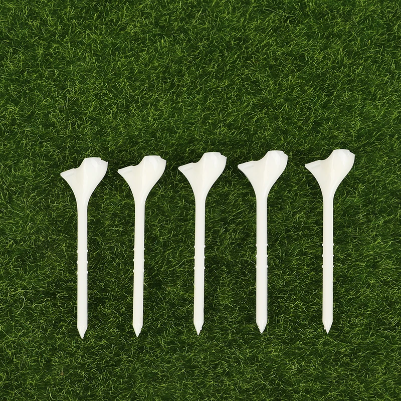 5PCS ABS Plastic Golf Tees Holder 10 Degree Oblique Insertion for Secure Placement Reusable Tee Gift Set