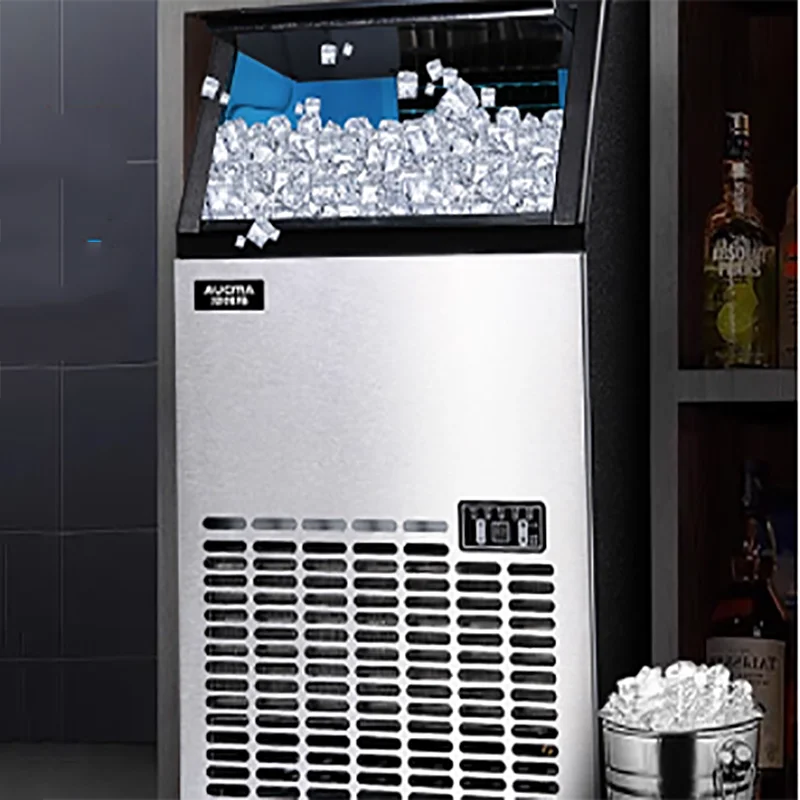 

Stainless Steel Electric Commercial Ice Maker Machine with Square Ice Cubes Capacity for Hotel & Restaurant Use
