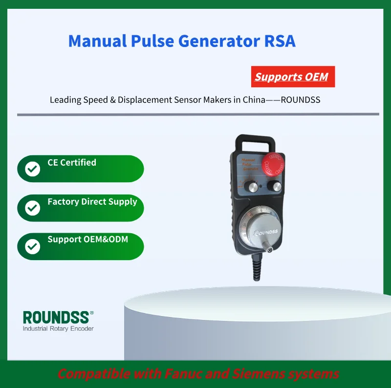 RSA 4/6 Axis Magnetic Encoder Handwheel Manual Pulse Generator for CNC Machine Tools with 90 Phase Signal Output