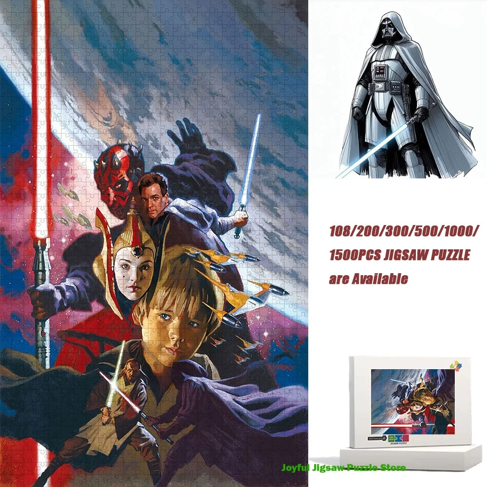 

Star Wars Vintage Poster Jigsaw Puzzle Decompression Toy Learning Educational Game Gift for Holiday Birthday Party Home Ornament