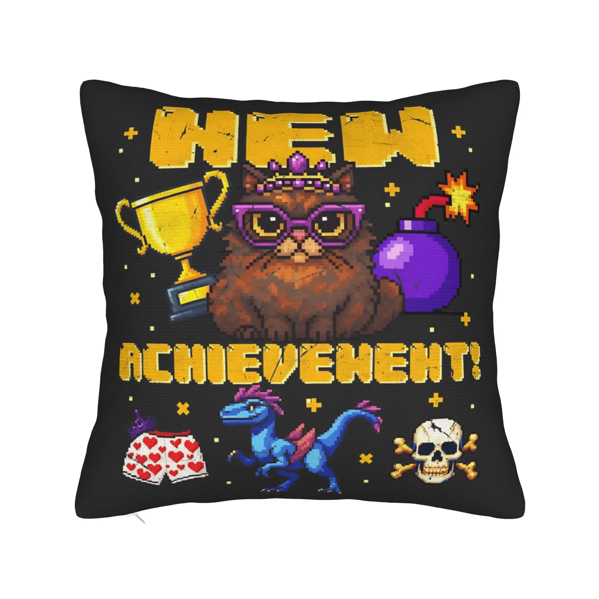 Pillow Case Dungeon Crawler Carl New Achievement Graphic  Pillow Cover For Living Room Bed Chair Novelty Pillowcases