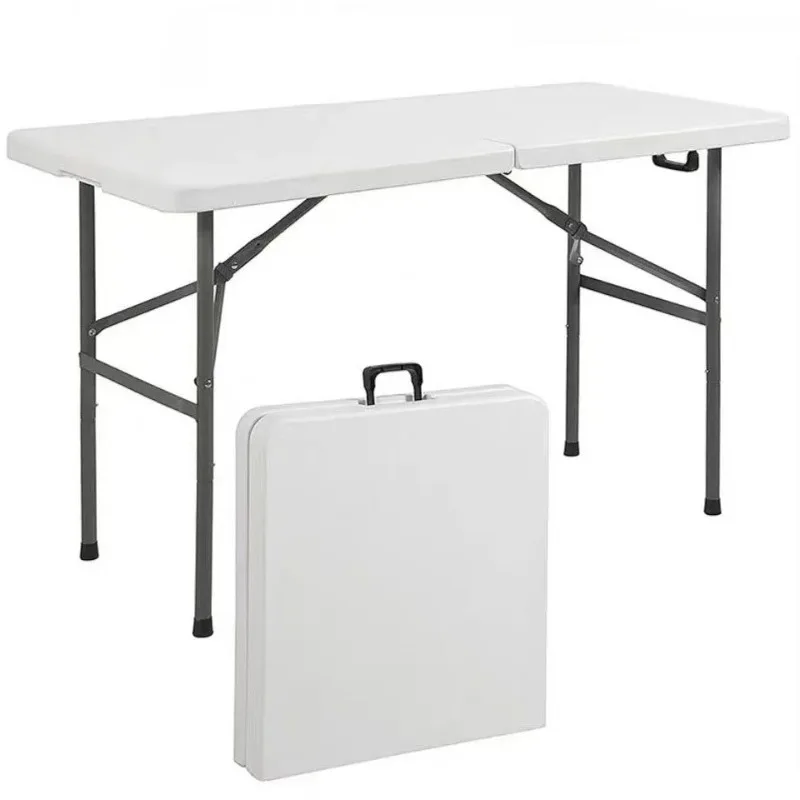 White Portable Outdoor Foldable Chair Table 6ft 8ft Plastic Dinning Bbq Picnic Camping Folding Table for Events Folding Table