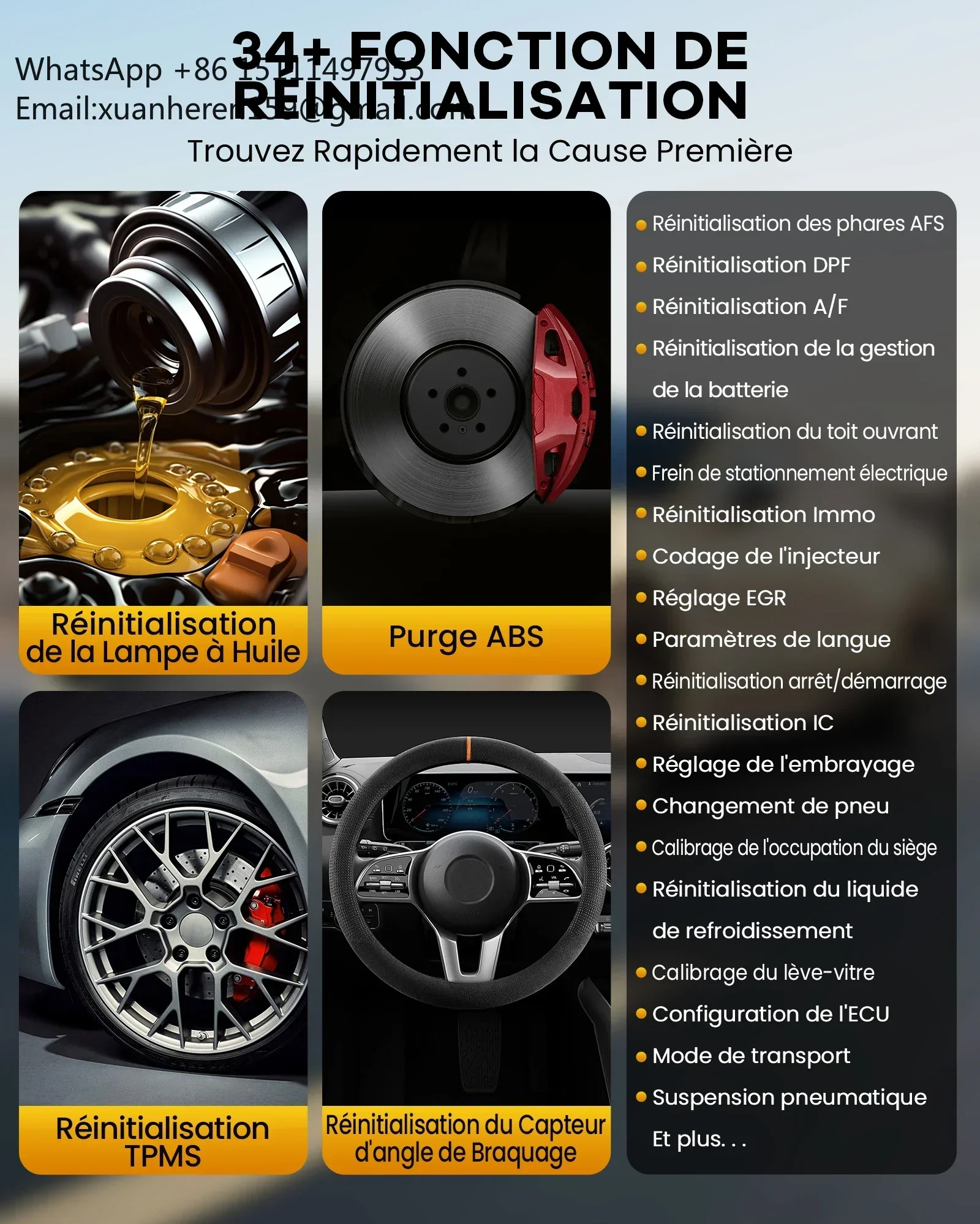 THINKCAR THINKSCAN 689BT Outils De Diagnostic Scanner 34 Reset Lifetime Free Update Full System Ecu Coding Obd2 Diagnostic Tool