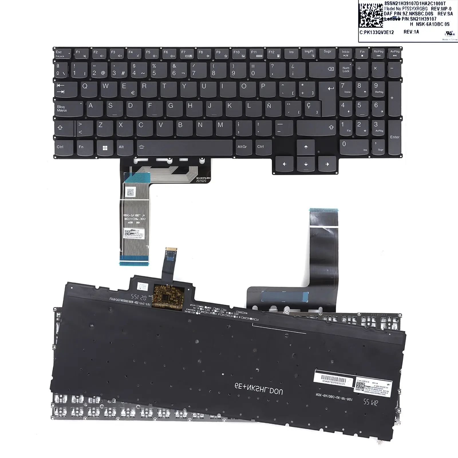 New RGB Backlit SP Keyboard for Lenovo IdeaPad Gaming 3 15ARH7 3 15IAH7 /16IAH S7 15IMH5/16ARH7 R9000X ARHA7 Y9000X IAH7 2022
