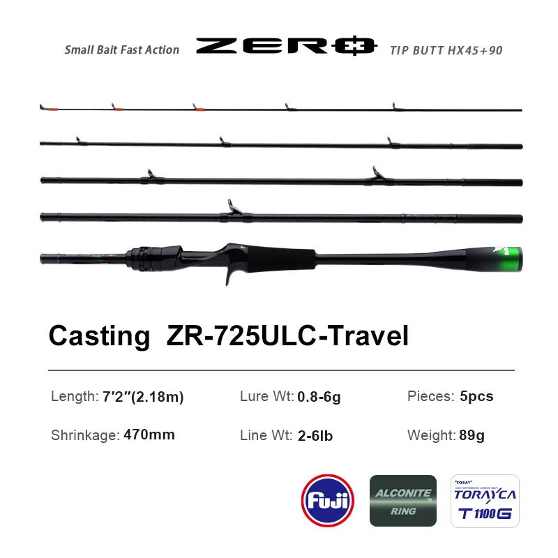 PURELURE NUL Klein Aas Licht Hoge Carbon Lange Gooien Hengel Rotsvissen Spinning Forel Hengel BFS Vissen Casting UL Stream Bass