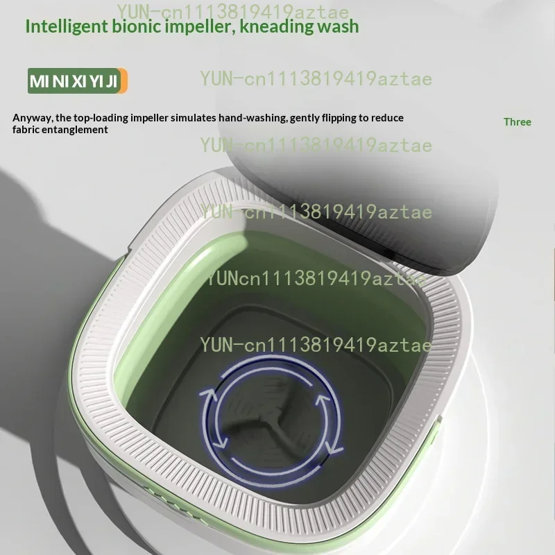 Factory Wholesale Foldable Mini Washing Machine Fully Automatic Portable Washer Spin Dryer 5kg Capacity Plug-In for Underwear