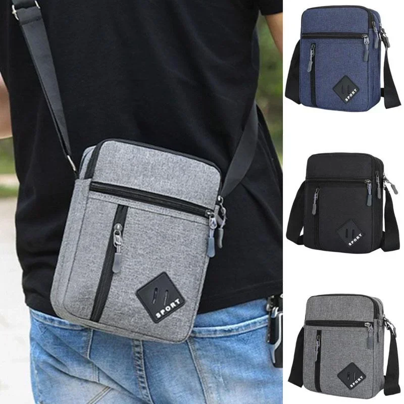 

Men's Messenger Bag Crossbody Shoulder Bags Men Small Sling Pack For Work Business Waterproof Oxford Packs Satchel Purse