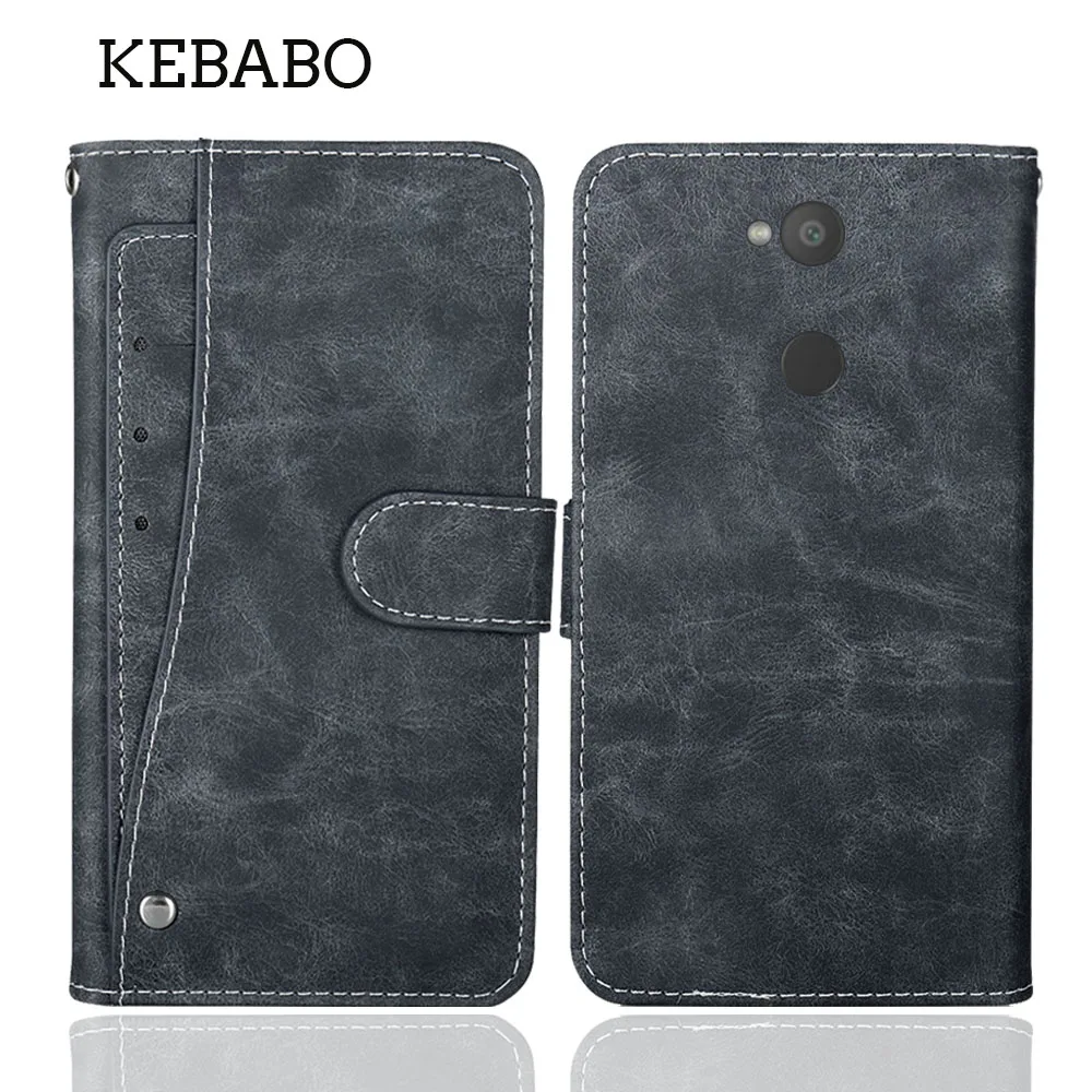 Leather Wallet For Sony Xperia XA2 Case 5.2