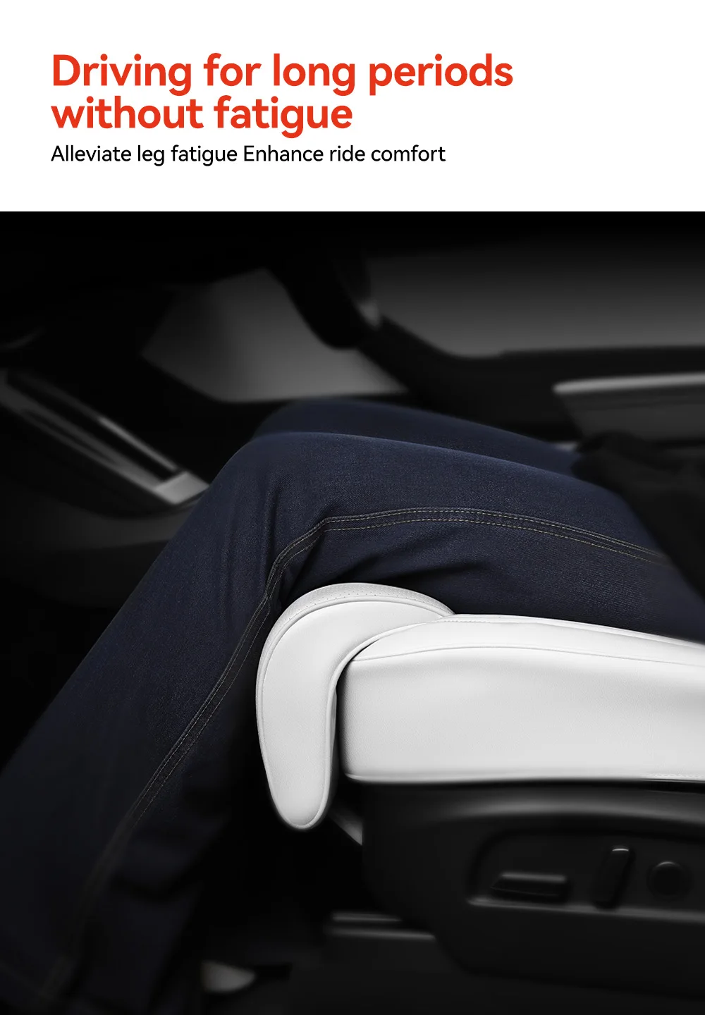 YZ Für Tesla 2026 Model Y Juniper Beinstützenverlängerung Sitzbezug Model 3 Highland Memory Foam Verlängerungskissen Auto-Interieur – Detail 7