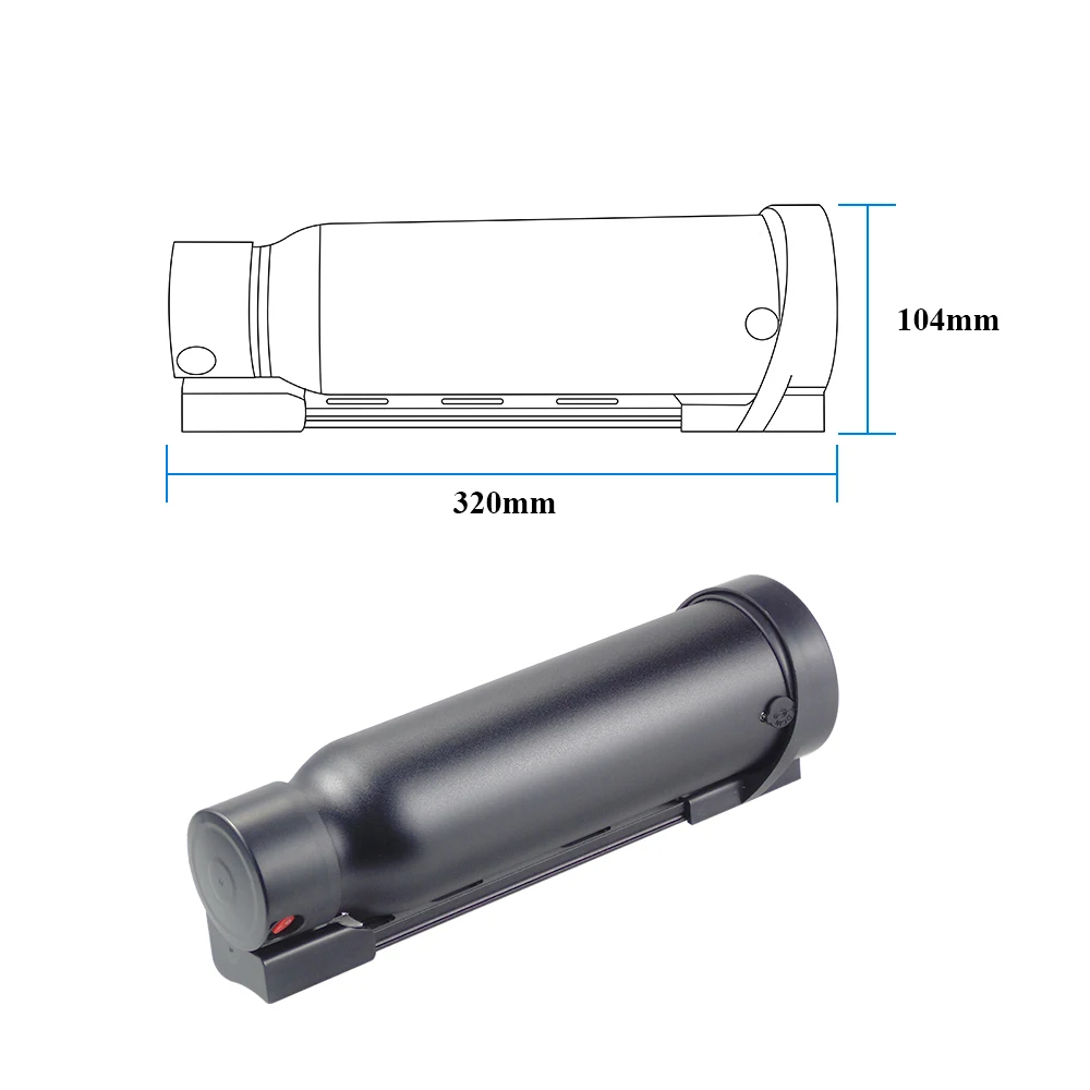 Аккумулятор для электровелосипеда 36V Downtube 7.8ah для Samebike SM-C01 с двигателем 250W и зарядным устройством 2A.
