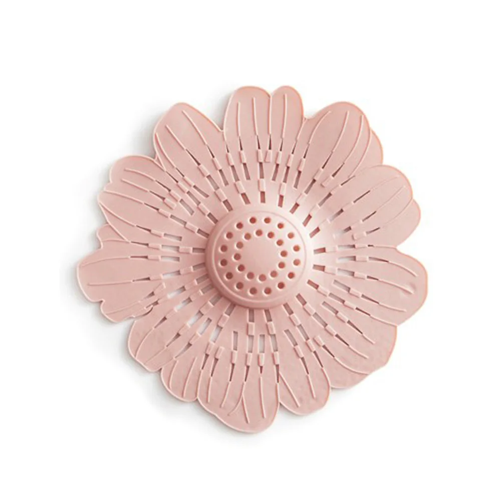 

4Pcs Flower Shaped Floor Drain Plug Kitchen Sink Stopper Water Shutoff Tub Strainer Cover Durable PVC Floor Drain Plug