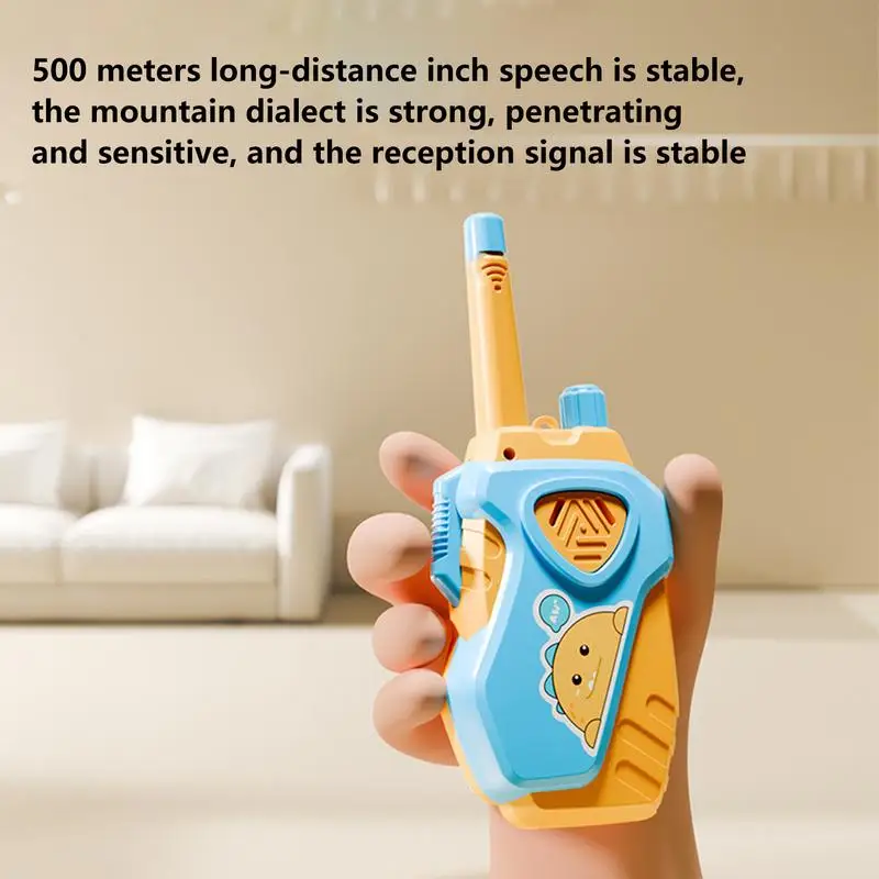 1 Pair Walkie Talkies Mini Portable Handheld Two-Way Radio Toy For Kids Childrens Day Birthday Gifts Outdoor Interphone Games