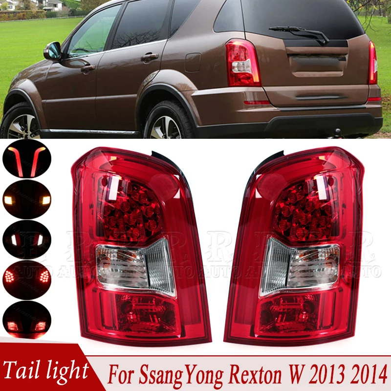 

For SsangYong Rexton W 2013 2014 LED Car Tail Light Rear Turn Signal Light Brake Parking Lamp Accessories 8360108C10 8360208C10