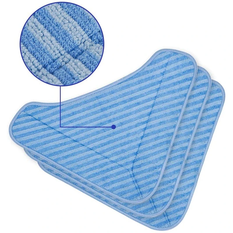 Almohadillas de repuesto para fregona de Tres Esquinas para Limpiador de vapor rodante Pursteam Thermapro Elite 12 en 1 Pureclean XL (6 paquetes)