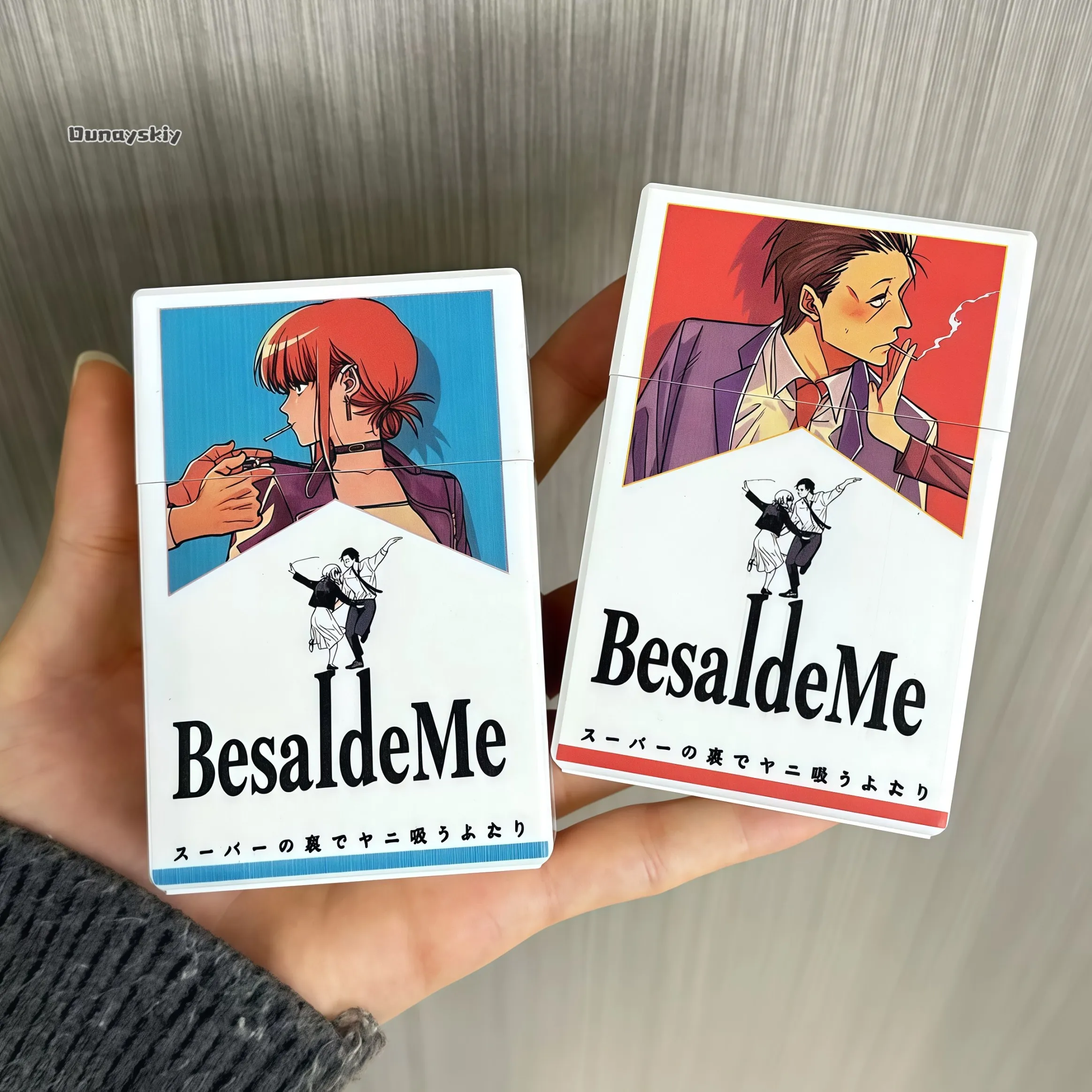 Sasaki Yamada Plush Doll Soft Stuffed Toy Collectible Figure Gift Ashtray Case Anime Smoking Behind the Supermarket with You​​ view 5