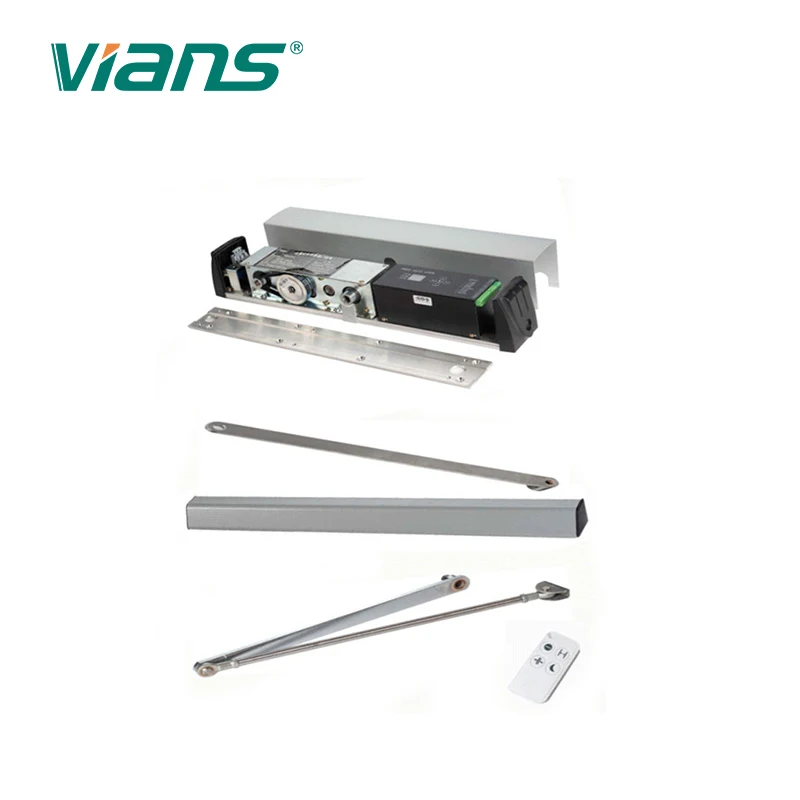 알루미늄 합금 자동 문짝 오프너 및 클로저, 전기 자동 센서 스윙 게이트 키트, 리모컨 포함