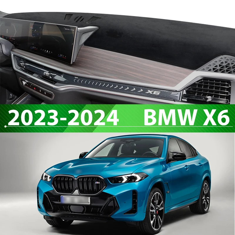 

For BMW X6 2023-2024 Protective Pad Car Dashboard Avoid Light Pad Instrument Platform Desk Cover Dash Mat Carpet