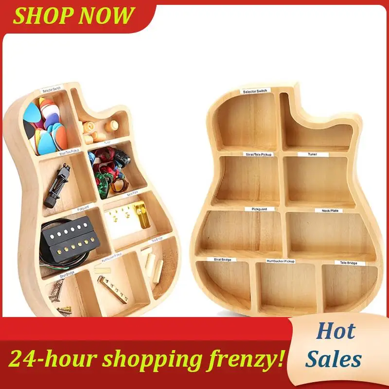 

Wooden Guitar Parts Plectrum Storage Box Personalized For Guitar Parts Accessories
