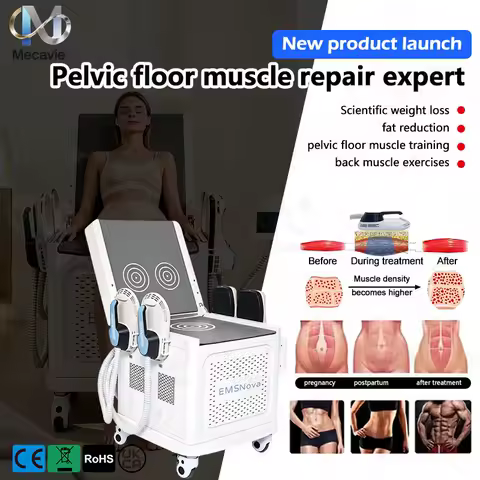 Portable 6500W RF EMS Muscle Training Instrument Professional Fat Reduction Body Contouring Buttock Enhancement Skin Tightening