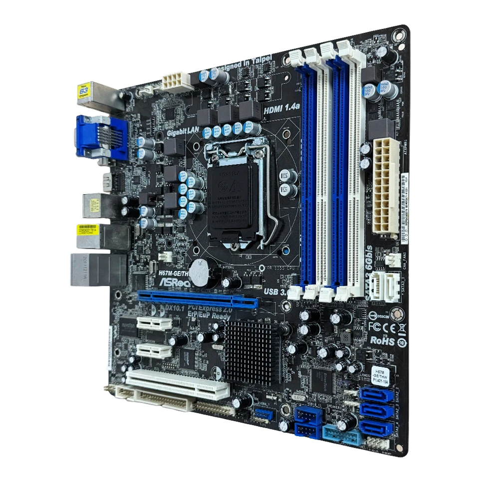 ASRock H67 H67M-GE Motherboard LGA 1155 DDR3 16GB support 3770 2700 3450 2500 3570 2130 2100 3550 cpu Micro ATX