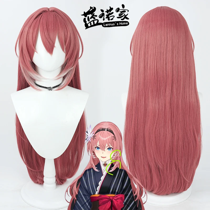 

Виртуальный YouTube Vtuber Takane Lui Cos Косплей Парик Хэллоуин Карнавал Реквизит для вечеринки Синтетические волосы Термостойкое волокно + Кепка для парика