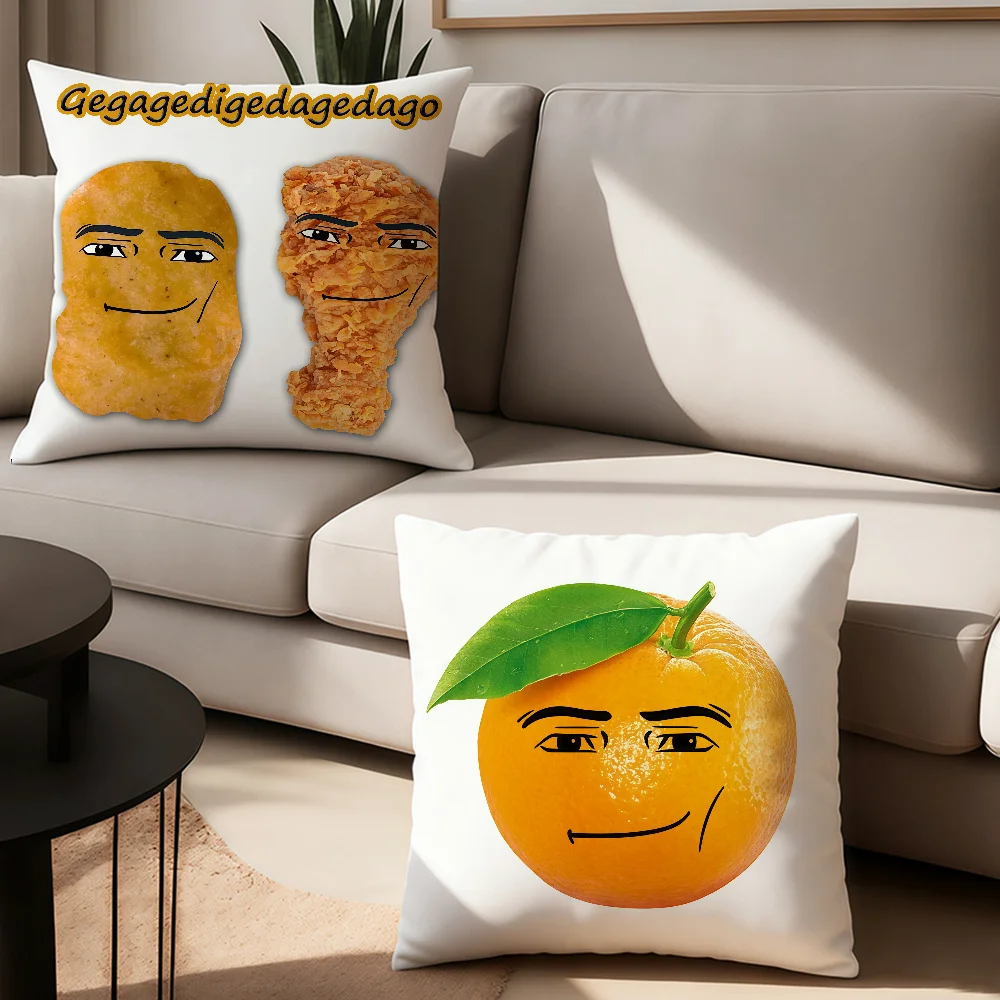Funny Man Face-Winning Smile Meme Pillow Case Office Cushions Suitable For Sofa Car Bedroom Decorative Cushion Cover