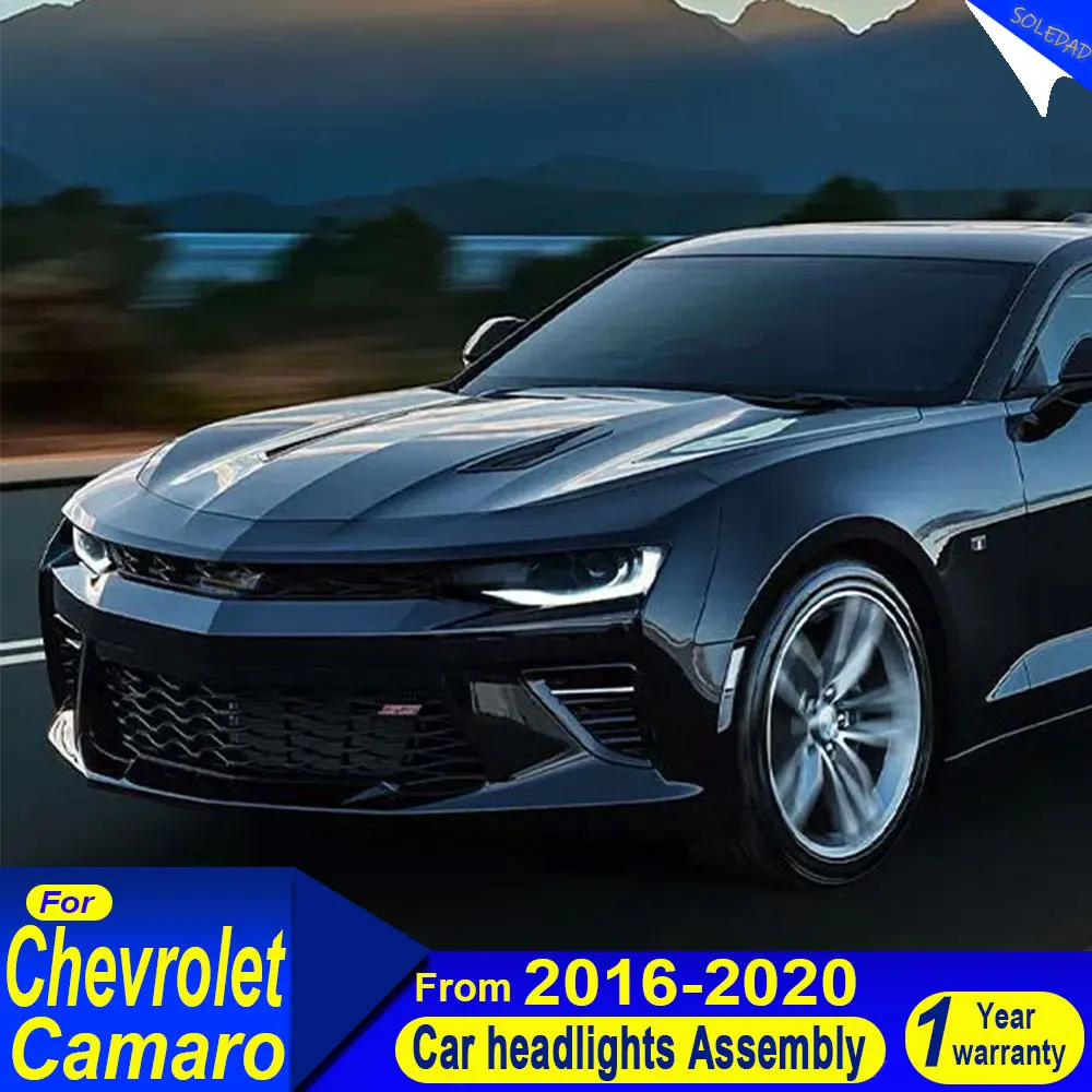 

A pair Car Headlight For Chevrolet Camaro 2016 2017 2018 2019 2020 SS RS ZL Car Part Light Accessories Headlamps Plug and play