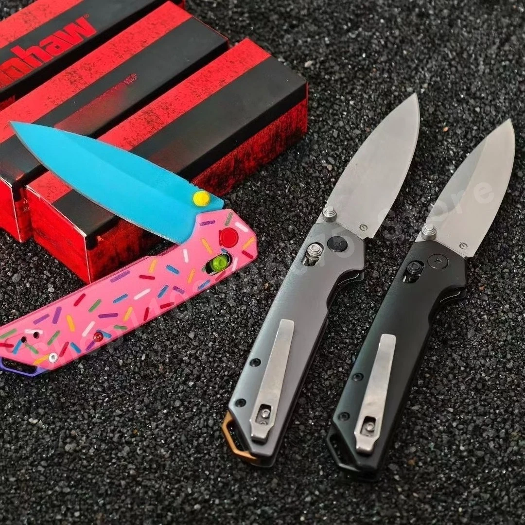 KS 2038 سكين جيب محمول مع 440c شفرة ألياف النايلون مقبض صلابة عالية وسكين حاد للتخييم في الهواء الطلق قابل للطي