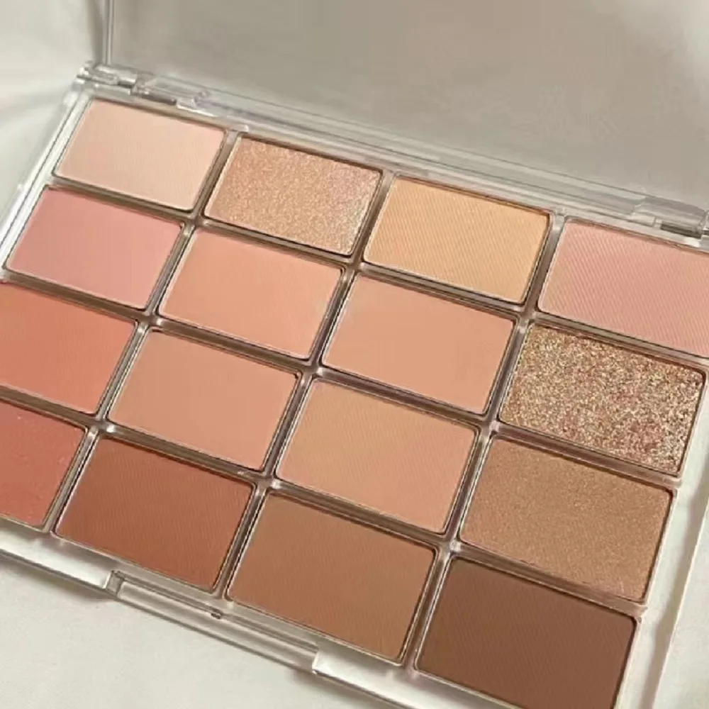 2 Styles Eyeshadow Palette Low Saturation Rose Pink Pearly Matte Glitter Eyeshadow Shiny Eye Shadow Long-lasting Eye Makeup Gift