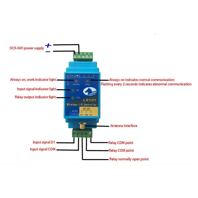 Switch Quantity Wireless Transmission Module Remote Control Relay Output Water Pump Float Control Switch Remote Control