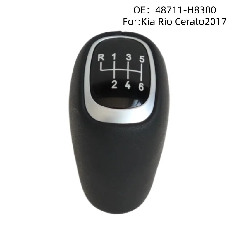 

FOR Leather Wrapped Gear Head Shift Lever for Kia Rio Cerato 2017 Manual Gear Ball Head Car Shift Handball Upgrade