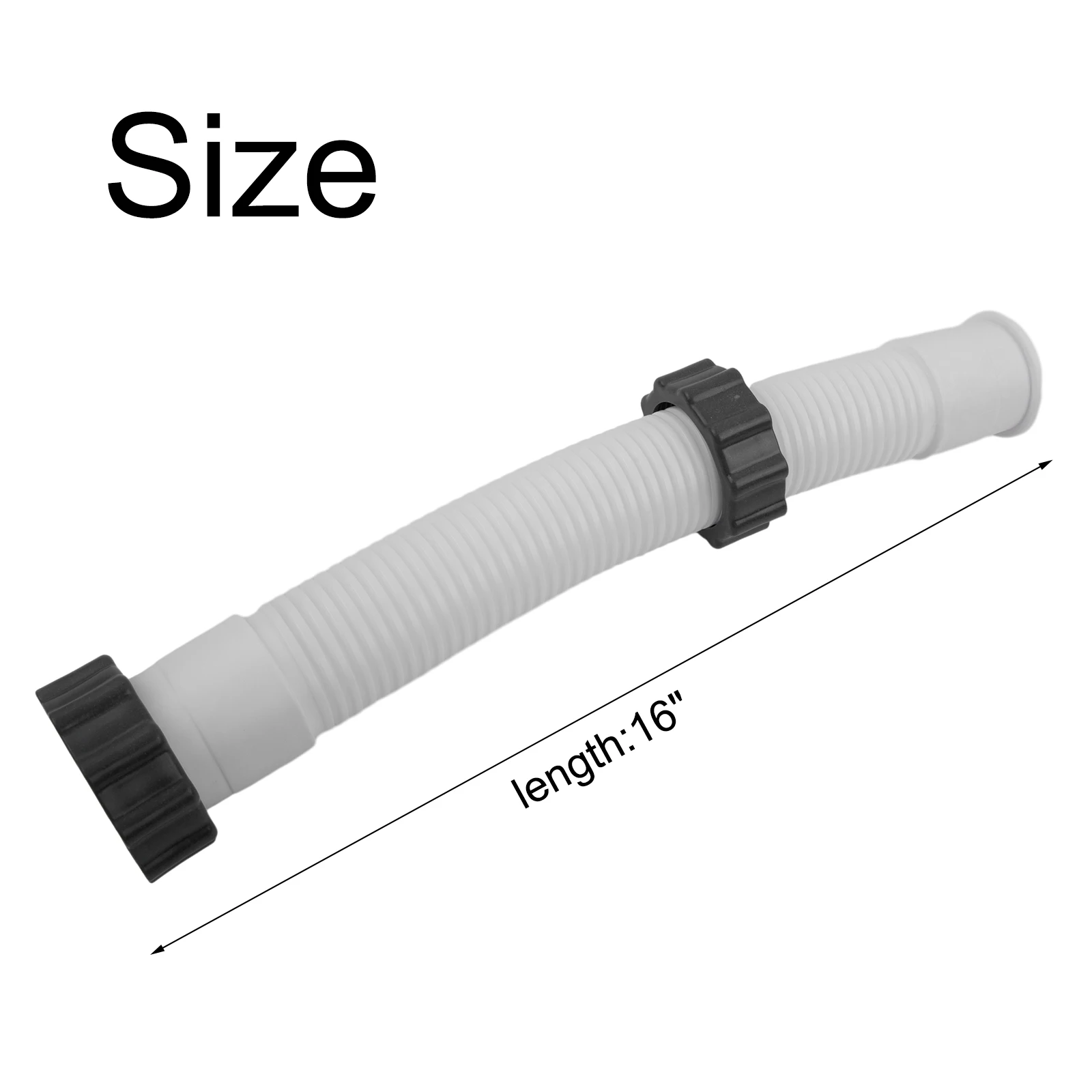 11535 Interconnecting Hose Top grade Leak Proof Pool Sand Filter Pump Hose for Intex 16 Inch Straightforward Installation