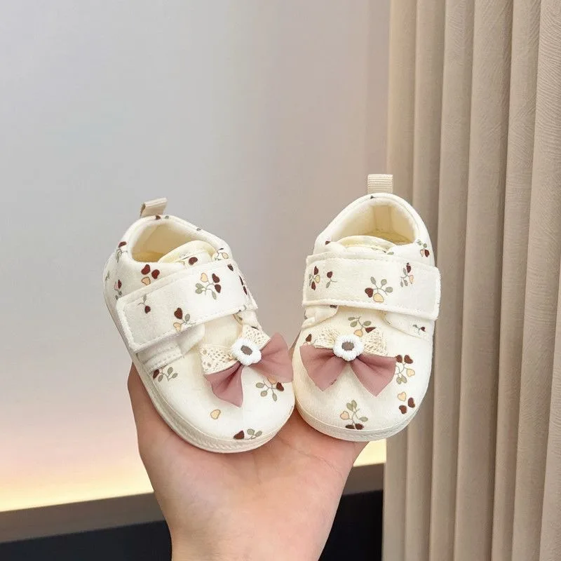 

Color Cotton Baby First Walking Shoes Soft Flexible Sole Pre Walking Shoes for Infants 0-1 Year Spring Autumn