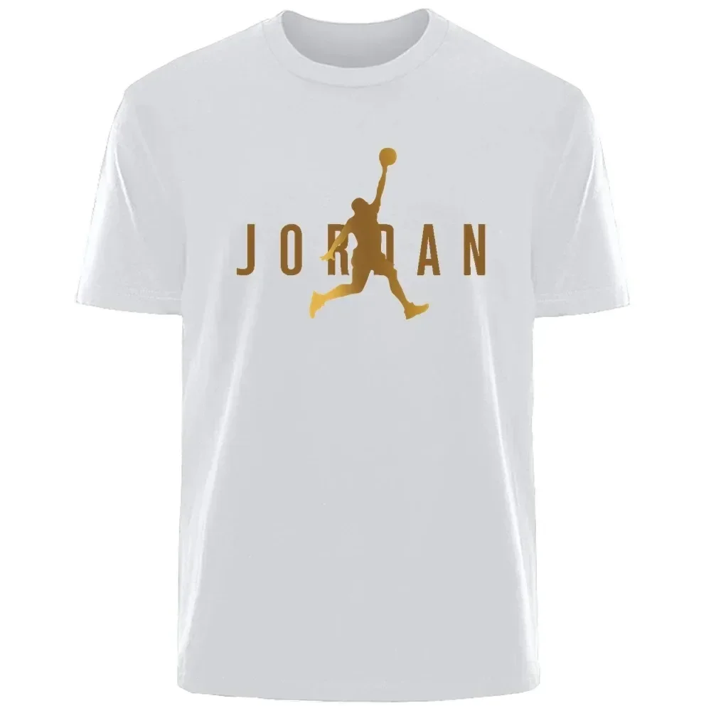 Men's New Short Sleeve T-shirt Cotton Sweat Absorption Printed Sports T-shirt Men Casual Fashion