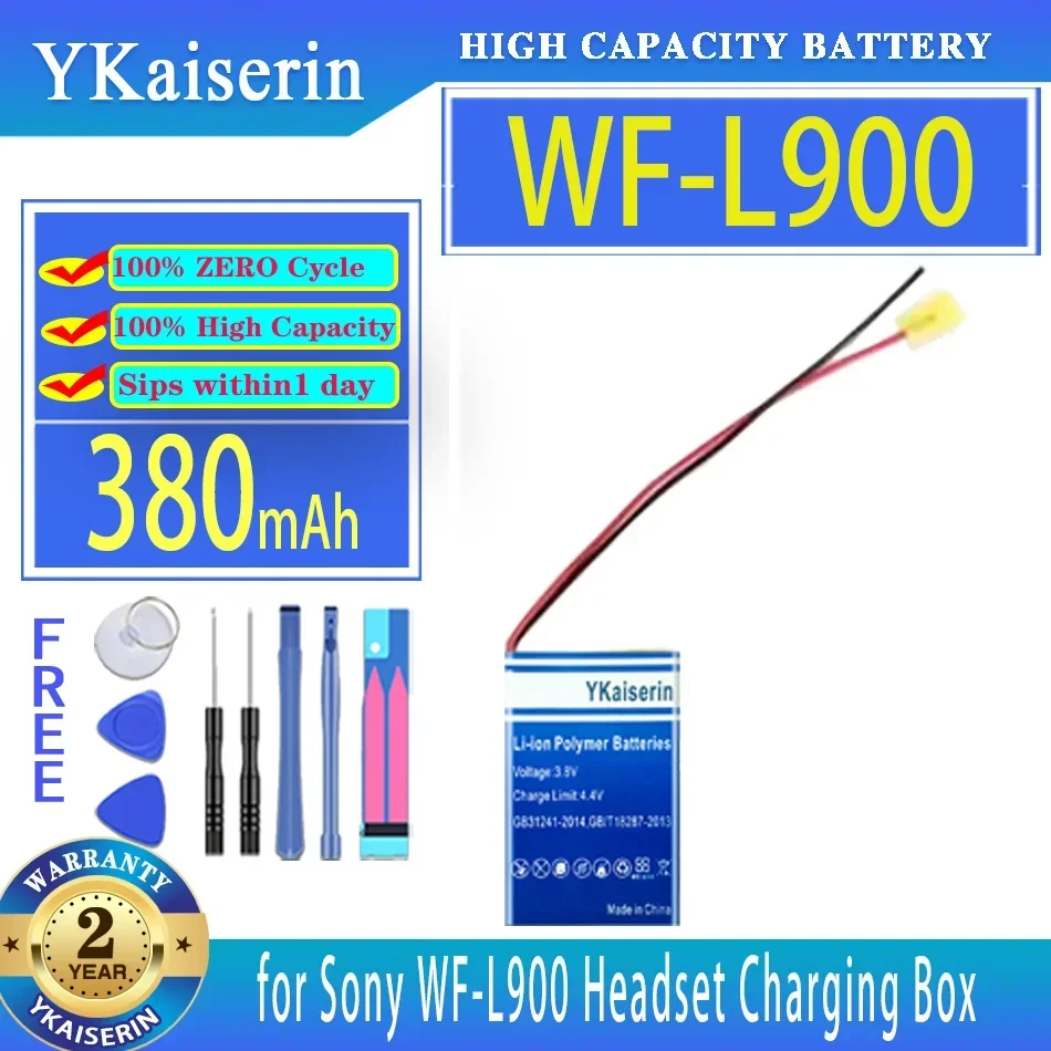 YKaiserin 380mAh Replacement Battery 621733 (2line) for Sony LinkBuds WF-L900 Headset Charging Box