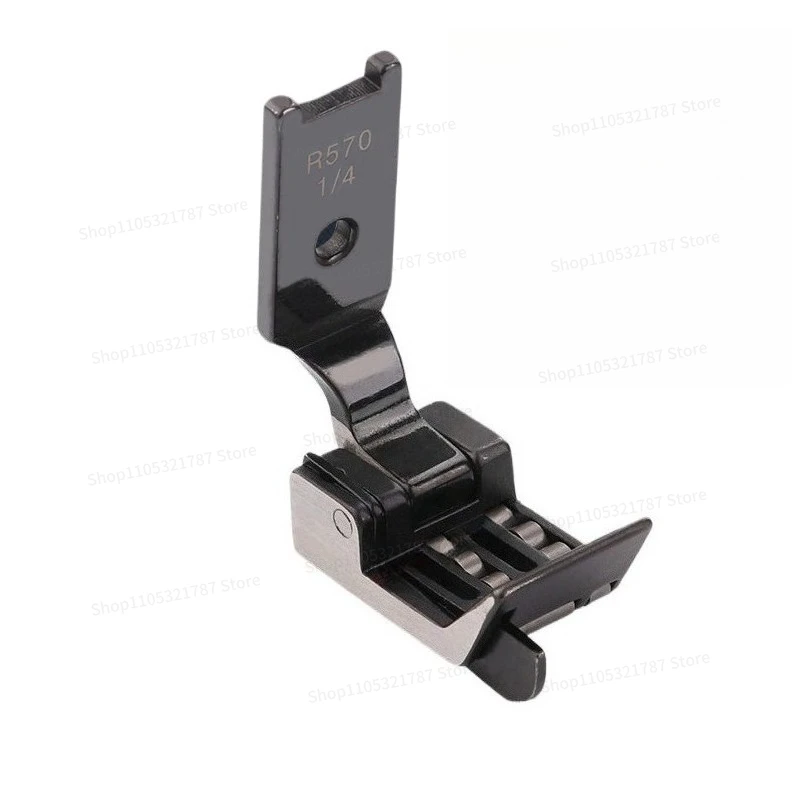 Double Needle Lathe RS570 with Knife Roller Presser Foot 1/4 Anti-wrinkle Left and Right Presser Foot Double Needle R212