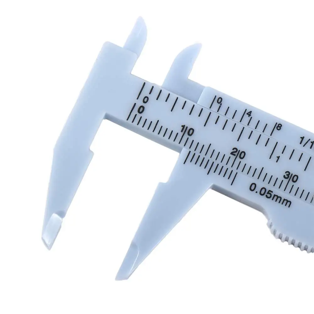 80mm Novice Sliding Design Makeup Tools Professional Vernier Caliper Eyebrow Measuring Ruler Measurement Tools Thrush Artifact