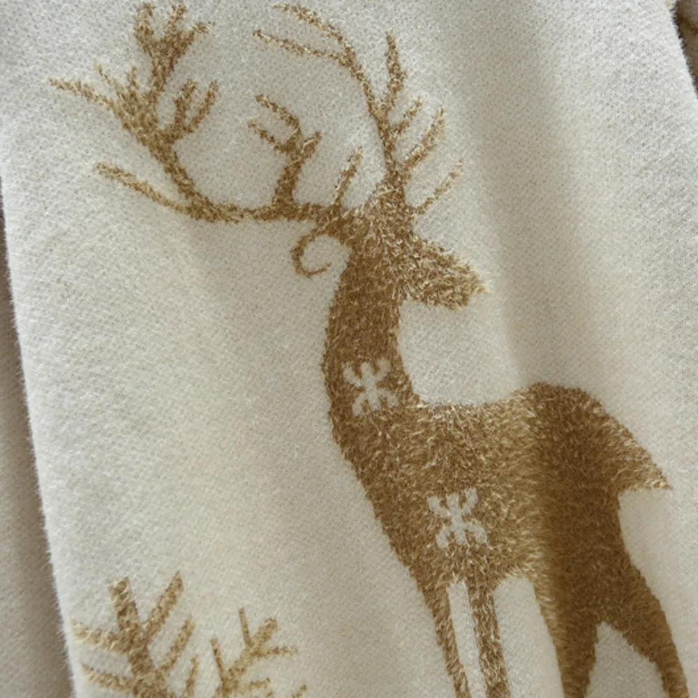 เสื้อสเวตเตอร์ไหมพรมผู้หญิงแฟชั่น เสื้อกันหนาวฤดูหนาว เสื้อผ้าฤดูใบไม้ร่วง เสื้อถักคอทรงกลม แขนยาว ทรงหลวม