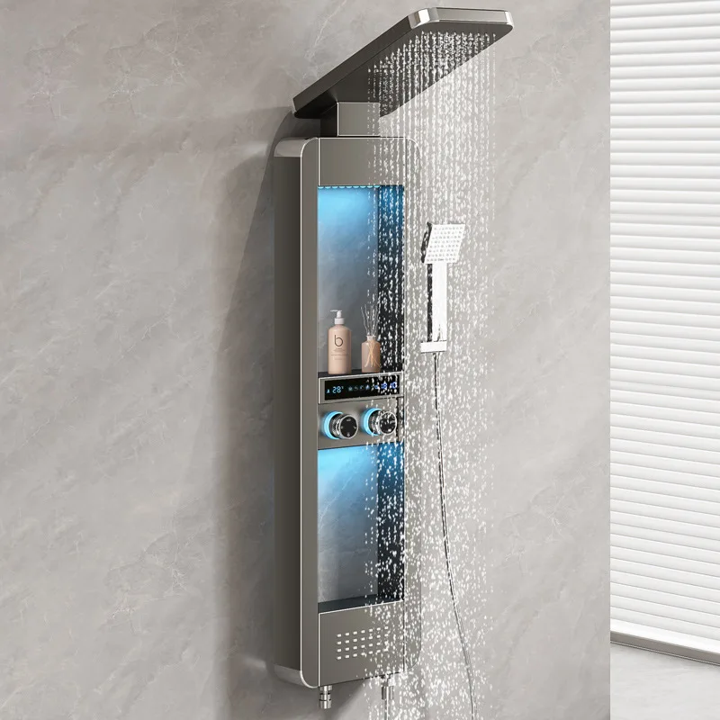 Shower Shower Set Household Shower Screen Bathroom  Bathroom Smart Bath Rain Storage Toilet