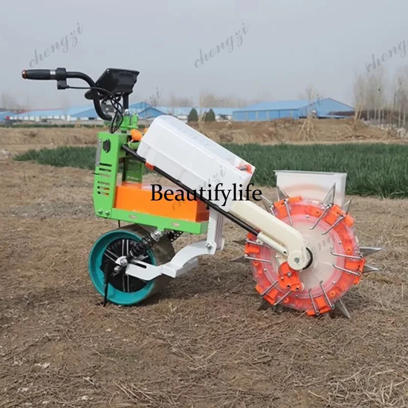

81 Electric Multifunctional Hand Push for Peanut Corn Soybean and Fertilizer Application Precision Seeder