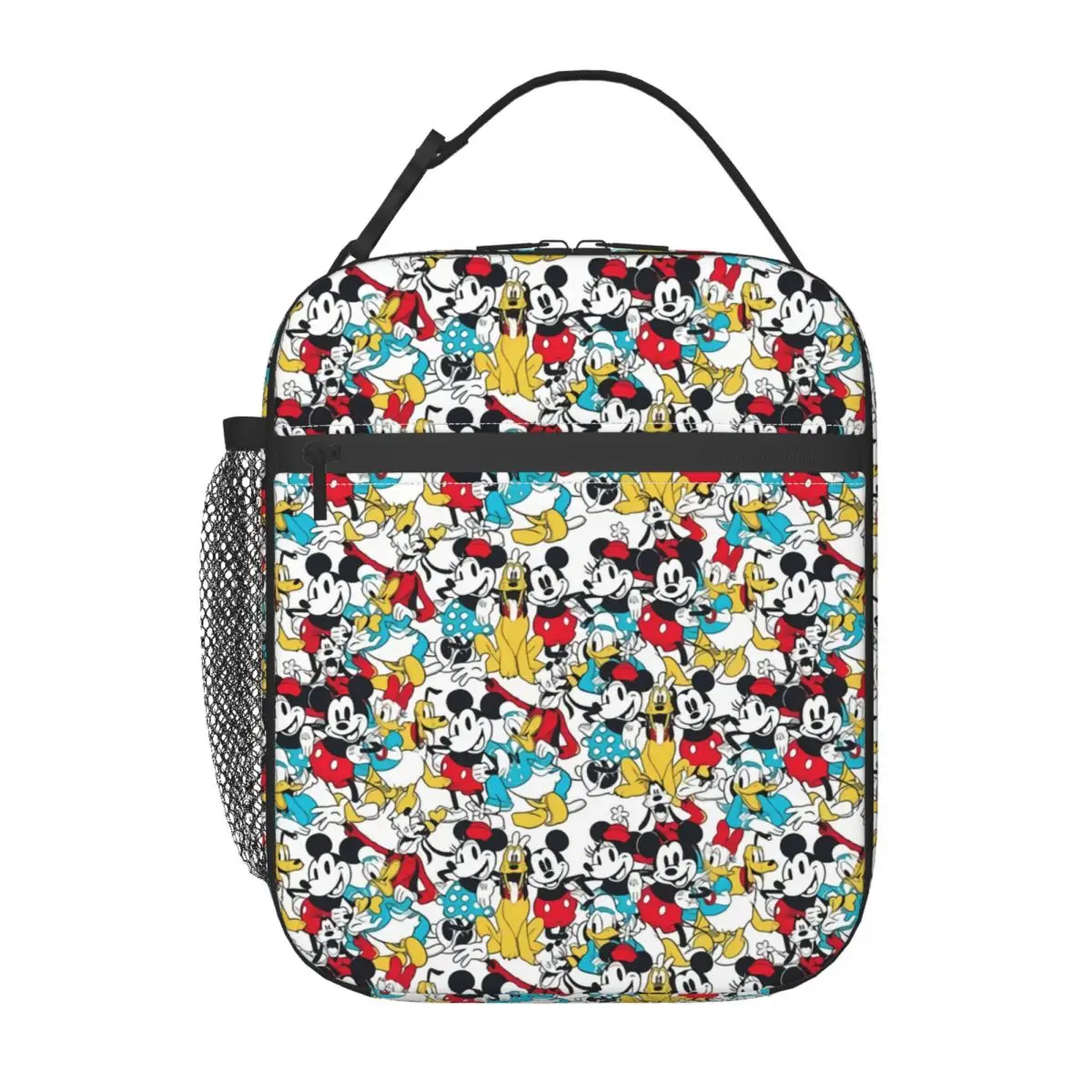 

Индивидуальные термосумки для обедов с колажем Микки Мауса в стиле манга, многоразовые термосумки-холодильники для пикника на открытом воздухе, женские термосумки для бенто-боксов