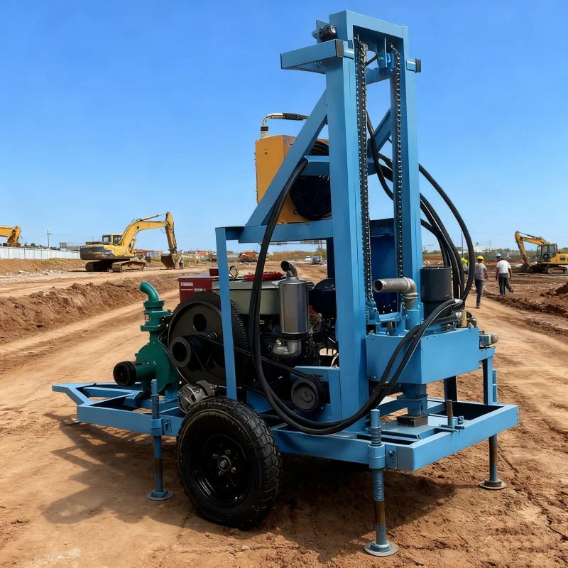 

Customized 100m 200m 300m Diesel Hydraulic Water Well Drilling Rig Truck Mounted Borehole Drilling Machine