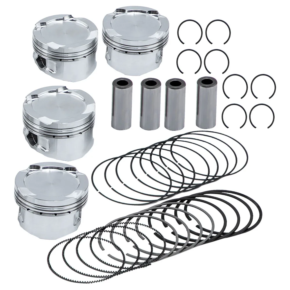 MaXpeedingrods 4x Pistons & Rings Kits for Series F20 F22 F23 F33 Compression Ratio 10.2:1