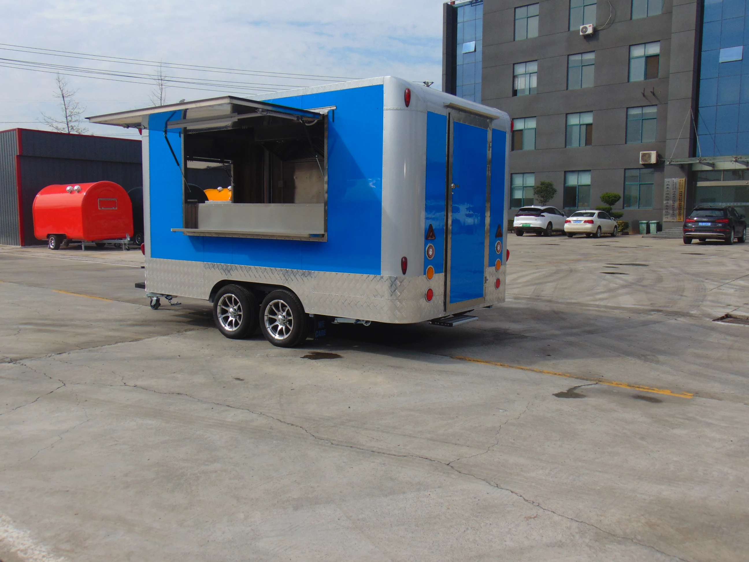 

Foodtruck Mobile Kitchen Hot Dog Pizza Fast Food Catering Trailer Fully Equipped Food Truck Hotdog Cart